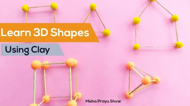 3D shapes with clay